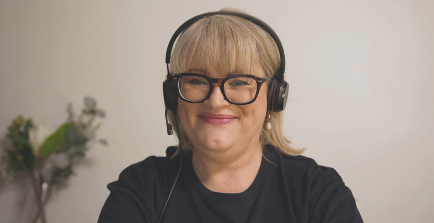 A HomeMade consultant smiles at the camera.